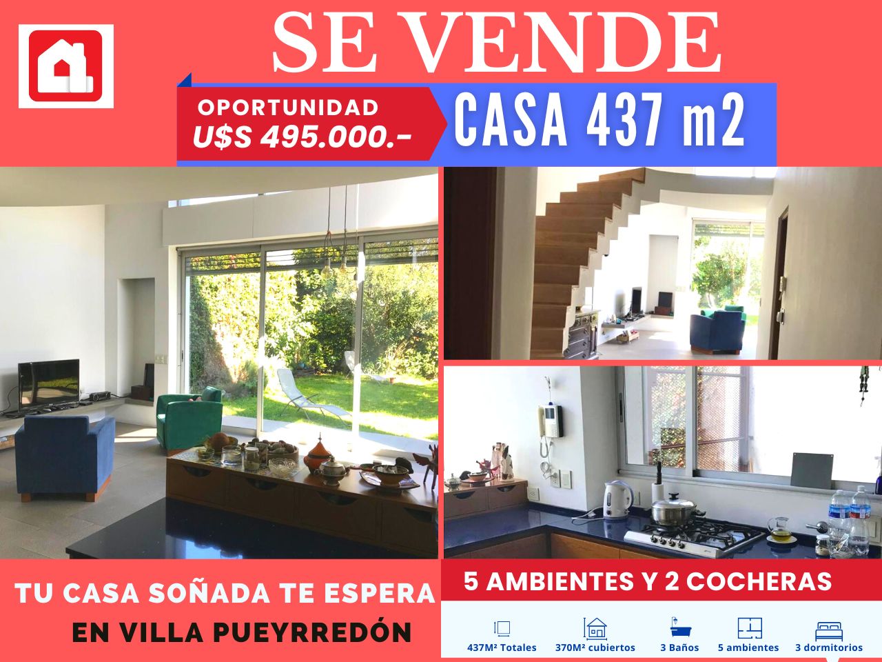 #2865110 | Venta | Casa | Villa Pueyrredon (Alberto Loyarte Servicios Inmobiliarios)