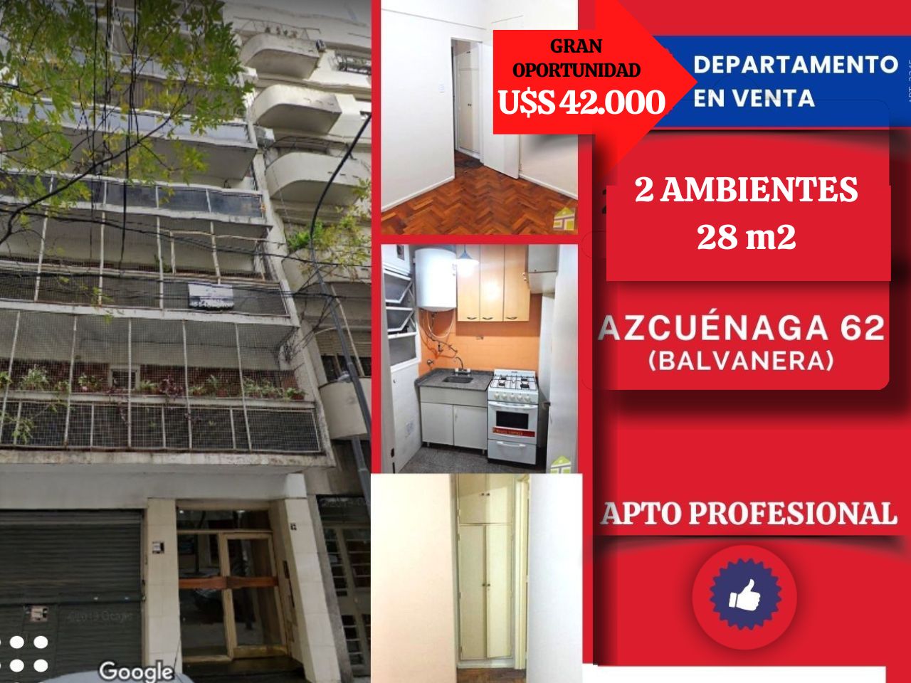 #2861288 | Venta | Departamento | Balvanera (Alberto Loyarte Servicios Inmobiliarios)