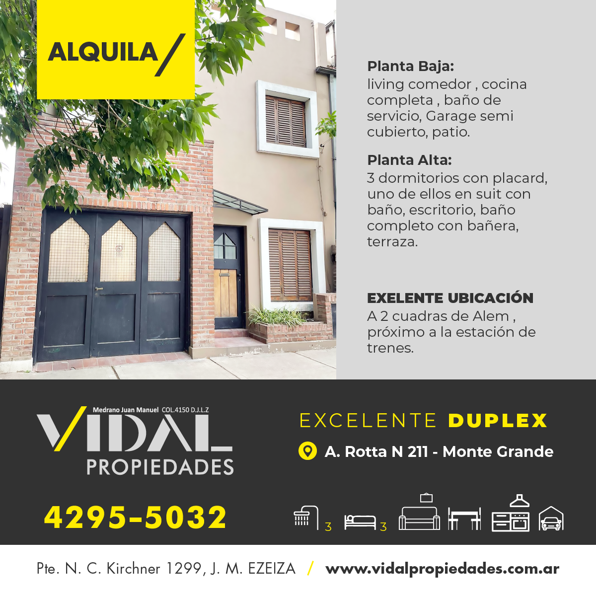 #3268902 | Rental | Horizontal Property | Monte Grande (Vidal Propiedades)